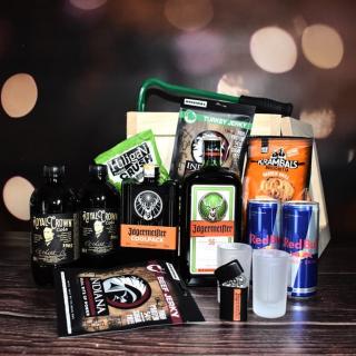 Dárková bedna Jagermeister + panáky nebo zapalovač