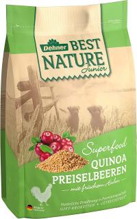 Dehner Best Nature suché krmivo pro dospělé psy, drůbež a jehněčí maso s chia a aronií, 12 kg - Kuře s quinoa a brusinkami 4406682