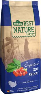 Dehner Best Nature Suché krmivo pro psy Senior, Superfood, Krůtí maso s goji a špenátem, 12 kg 4406716