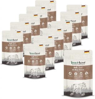 Venandi Animal Premium mokré krmivo pro kočky, telecí jako monoprotein 6 x 125 g, bez obilnin a přírodní, 0.75kg 3301512