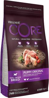 Wellness CORE Puppy Original, granule pro malá a středně velká štěňata, krůtí a kuře, 1,5 kg 10747