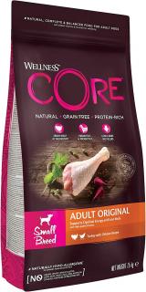 Wellness CORE Small Breed granule pro malé psy krůtí a kuřecí maso, 1.5 kg - 1.5 kg 10752