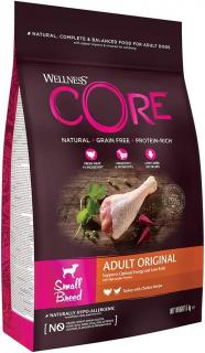 Wellness CORE Small Breed granule pro malé psy krůtí a kuřecí maso, 5 kg - 1.5 kg 10811