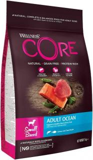 Wellness CORE Small Breed granule pro male psy losos  tuňák, 5 kg - 1.5 kg 10812