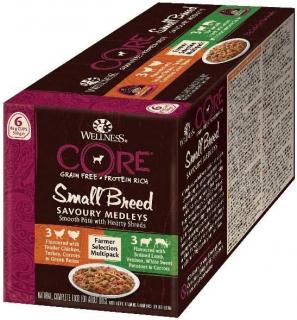 Wellness CORE Small Breed  mokré krmivo pro malé psy, Farmer Selection Mix, 6 x 85 g 10458