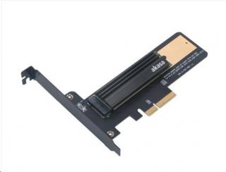 AKASA adaptér M.2 SSD na PCIe s chladičem AK-PCCM2P-02