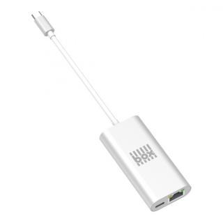 BOX Products redukce USB-C na Ethernet - stříbrná BX-BCETHESL