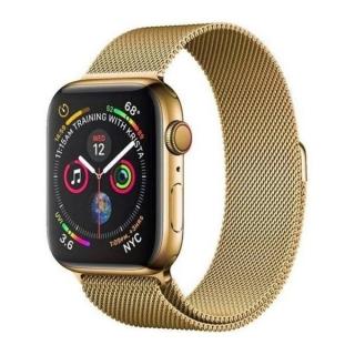 COTEetCI ocelový magnetický řemínek pro Apple Watch 42 / 44 / 45 mm zlatý WH5203-GD