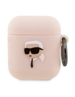 Karl Lagerfeld AirPods 1/2 cover Silicone Karl Head 3D KLA2RUNIKP