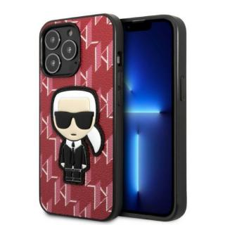 KLHCP13LPMNIKPI Karl Lagerfeld Monogram Ikonik Kryt pro iPhone 13 Pro Red