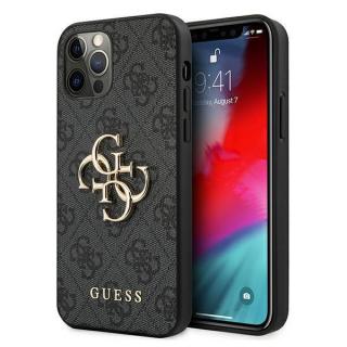 Kryt Guess GUHCP12M4GMGGR iPhone 12/12 Pro 6,1  grey hardcase 4G Big Metal Logo (GUHCP12M4GMGGR)