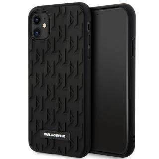 Kryt Karl Lagerfeld KLHCN61RUPKLPK iPhone 11 / Xr 6.1  hardcase black 3D Monogram (KLHCN61RUPKLPK)