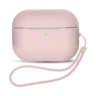 OEM Soft Silicone Case pouzdro pro Apple AirPods PRO 1/2 / s poutkem / růžové