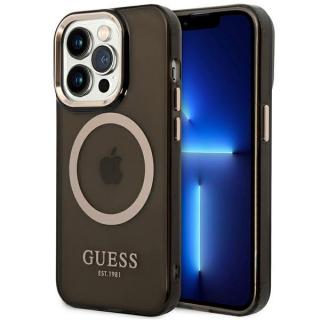 Pouzdro Guess Translucent MagSafe Kompatibilní iPhone 14 Pro černé