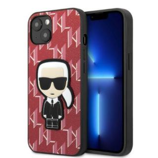 Pouzdro Karl Lagerfeld Monogram Ikonik iPhone 13 mini červené