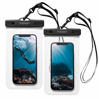 Pouzdro SPIGEN A601 UNIVERSAL WATERPROOF CASE 2-PACK CRYSTAL CLEAR