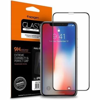 Pouzdro Spigen Glass FC HD iPhone 11/XR černé