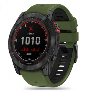 Řemínek TECH-PROTECT ICONBAND PRO GARMIN FENIX 3 / 5X / 3HR / 5X PLUS / 6X / 6X PRO / 7X ARMY GREEN/BLACK (9319456605112)