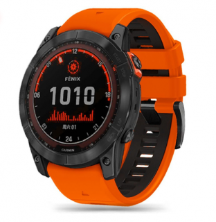 Řemínek TECH-PROTECT ICONBAND PRO GARMIN FENIX 3 / 5X / 3HR / 5X PLUS / 6X / 6X PRO / 7X ORANGE/BLACK (9319456605136)