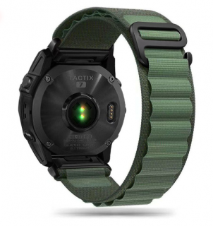 Řemínek TECH-PROTECT NYLON PRO GARMIN FENIX 5 / 6 / 6 PRO / 7 MILITARY GREEN (9319456607734)