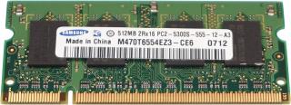 Samsung RAM paměť 512MB DDR2 667Mhz CL5, M470T6554EZ3-CE6