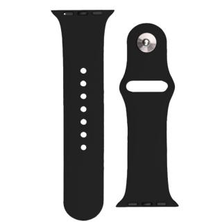 Silikonový řemínek pro Apple Watch Ultra 8/7/6/5/4/3/2 / SE (41/40/38mm) Černá