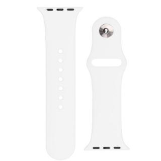 Silikonový řemínek pro Apple Watch Ultra / 8/7/6/5/4/3/2 / SE (45/44/42mm) Bílá