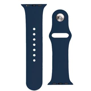 Silikonový řemínek pro Apple Watch Ultra / 8/7/6/5/4/3/2 / SE (45/44/42mm) Tmavě modrá