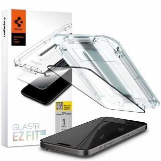 Spigen Glas.TR FC iPhone 15 6.1   EZ FIT  tempered glass black frame AGL06908