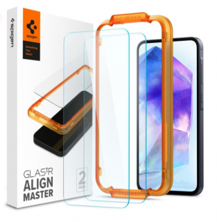 Spigen Glass tR AlignMaster 2 Pack - Samsung Galaxy A55 AGL07775