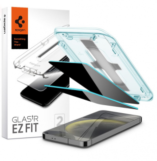 Spigen Glass tR EZ Fit Privacy 2 Pack - Samsung Galaxy S24 AGL07627