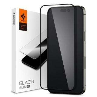 Spigen ochranné sklo tR Slim HD pro Apple iPhone 14 Pro, černá AGL05221