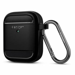 Spigen Rugged Armor odolné pouzdro pro Apple Airpods 1 / 2 matně černé (ASD01117)