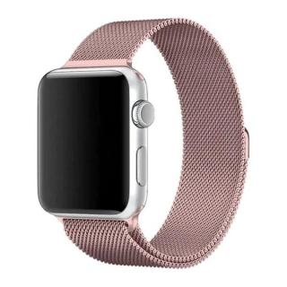 Tactical 349 Loop Magnetický Kovový Řemínek pro Apple Watch 1/2/3/4/5/6/SE 38/40mm Rose 8596311069178