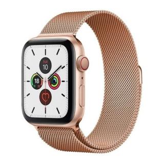 Tactical 355 Loop Magnetický Kovový Řemínek pro Apple Watch 1/2/3/4/5/6/SE 42/44mm Rose Gold 8596311069383