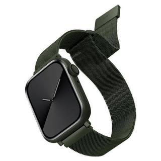 UNIQ Dante ocelový řemínek pro Apple Watch 45mm / 44mm / 42mm - olivový UNIQ-45MM-DANGRN