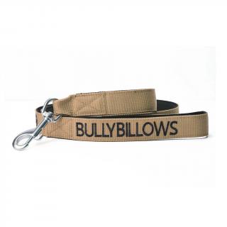 Vodítko pro psy BullyBillows Nylon Snap Hook Vojensky béžová