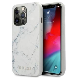 Záda Guess pro Apple iPhone 13 Pro Marble bílá