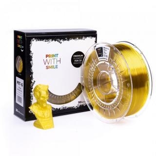 PRINT WITH SMILE PET-G - 1,75 mm - Yellow Glass - 1 Kg