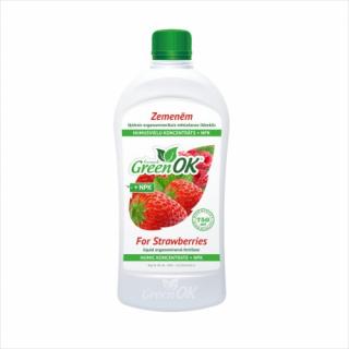 GreenOK Kapalné organominerální hnojivo PRO JAHODY, maliny, ostružiny, zimolez atd. 750ml