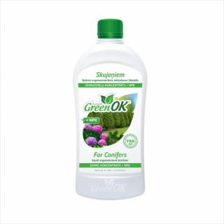 GreenOK  PRO JEHLIČNANY  kapalné organominerální hnojivo. Koncentrát huminových látek + NPK, 750ml