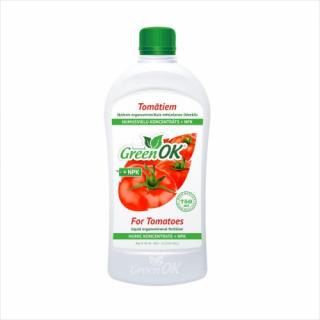 GreenOK Pro Rajčata - kapalné organominerální hnojivo. Koncentrát huminových látek + NPK, 750ml