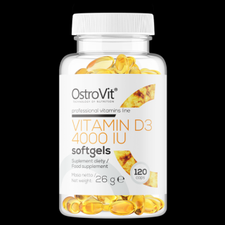 Vitamin D3 4000 IU 120 kapslí