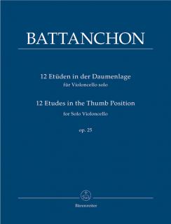 12 etud v palcové poloze pro sólové violoncello op.25