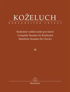 Souborné vydání sonát pro klavír III (sonáty 25-37)