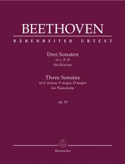 Three Sonatas for Pianoforte C minor, F major, D major op. 10