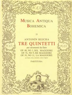 Tre quintetti per stromenti da fiato (op. 88, č. 3, op. 91, č. 9 a 11)