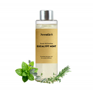 Aroma Olej EUCALYPT MINT Scentics (ČISTÁ A SVĚŽÍ VŮNĚ)