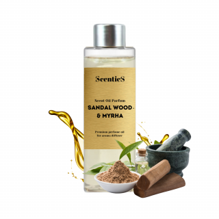 Aroma Olej SANDALWOOD  MYRHA Scentics (JEMNÁ SAMETOVÁ VŮNĚ)