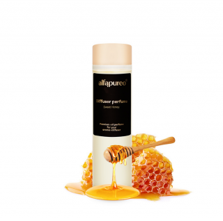 Aroma olej SWEET HONEY 200 ml Alfapureo - Hřejivá a útulná vůně vanilky, medu a zimolezu. Sladká a krémová jako tekoucí med. (Univerzální použití ve všech typech aroma difuzérů)